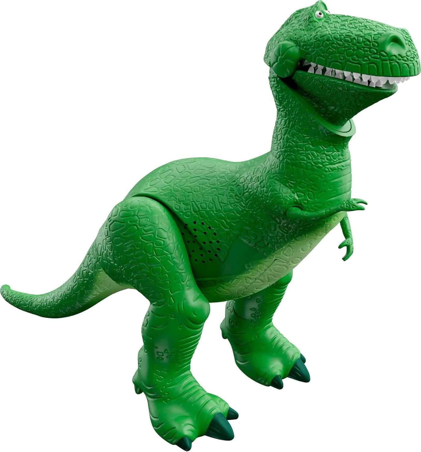 Roarin' Laughs Rex toy dinosaur from Toy Story making laughing sounds, interactive talking toy for kids ages 4 and up